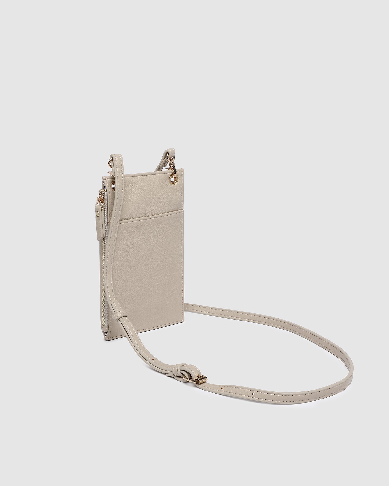 LOUENHIDE SUKI PHONE BAG - ALMOND
