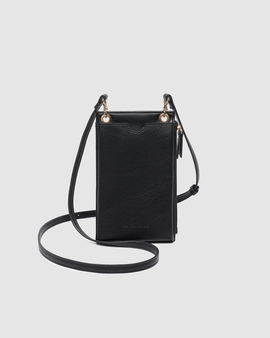 LOUENHIDE SUKI PHONE BAG - BLACK