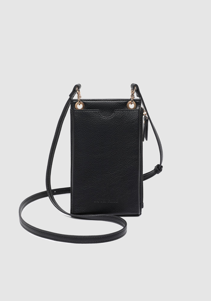 LOUENHIDE SUKI PHONE BAG - BLACK