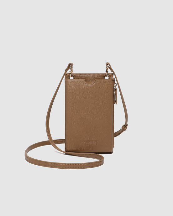 LOUENHIDE SUKI PHONE BAG -  CARAMEL