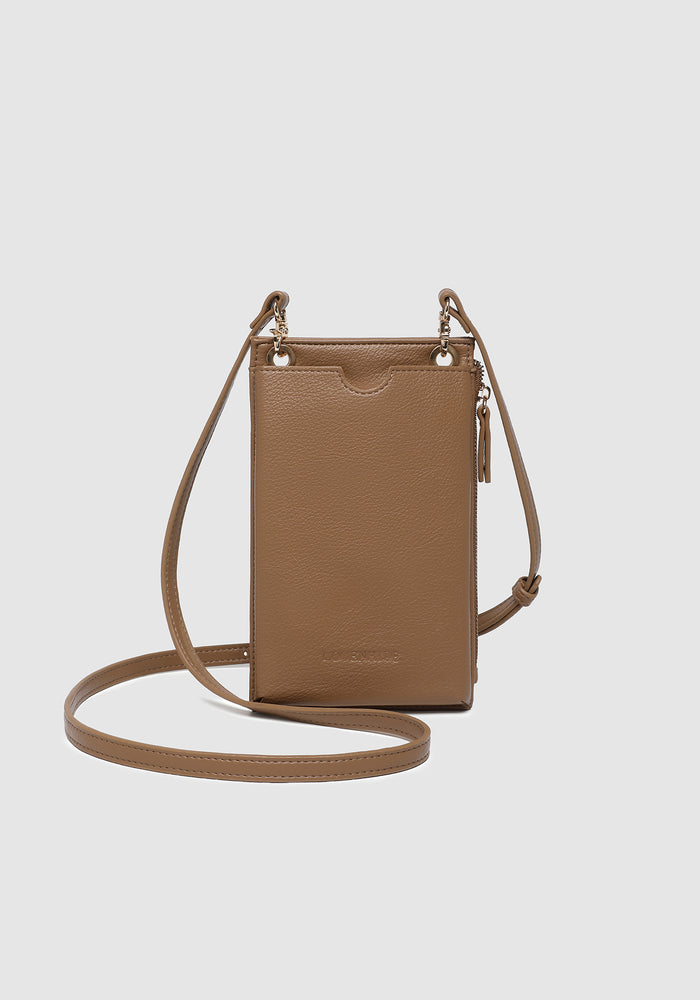 LOUENHIDE SUKI PHONE BAG -  CARAMEL