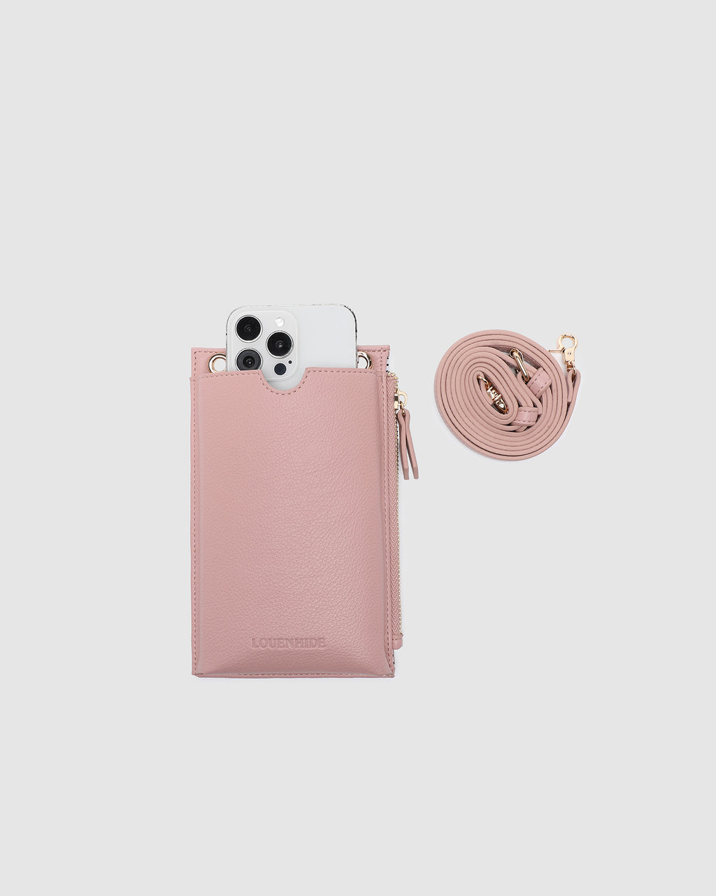 LOUENHIDE SUKI PHONE BAG -  DUSTY PINK
