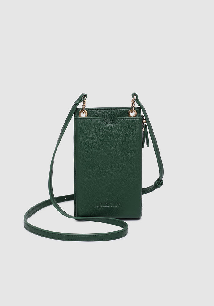 LOUENHIDE SUKI PHONE BAG -  FOREST GREEN