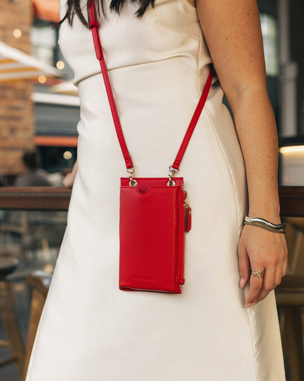 LOUENHIDE SUKI PHONE BAG -  RED