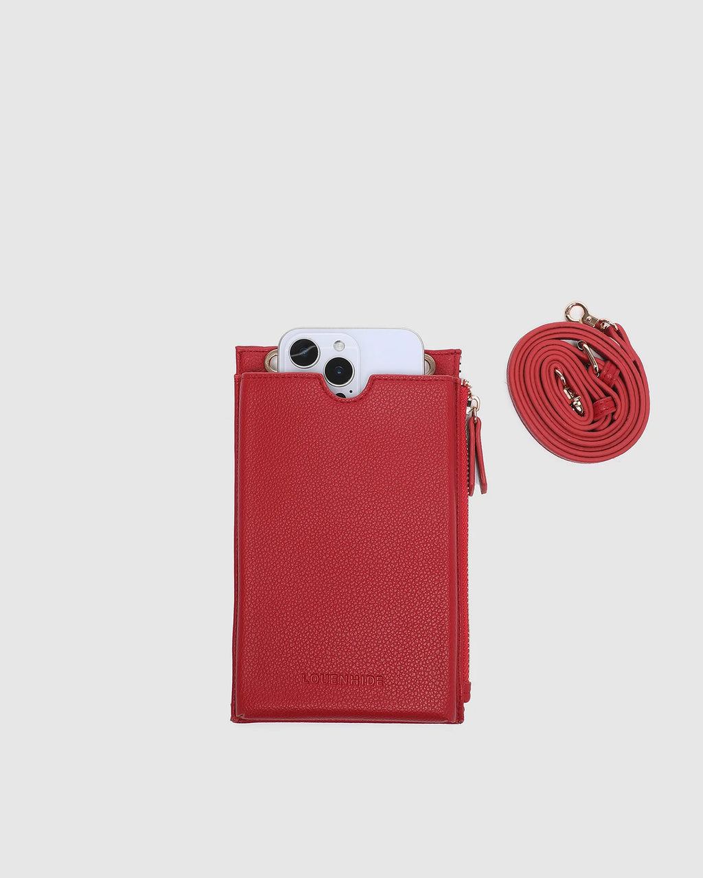LOUENHIDE SUKI PHONE BAG -  RED