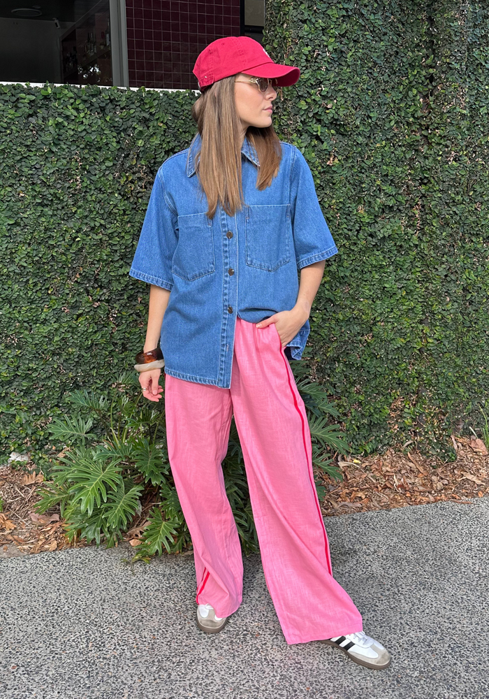 Load image into Gallery viewer, FEATHER + NOISE PARKER FULL LENGTH PANT - PINK