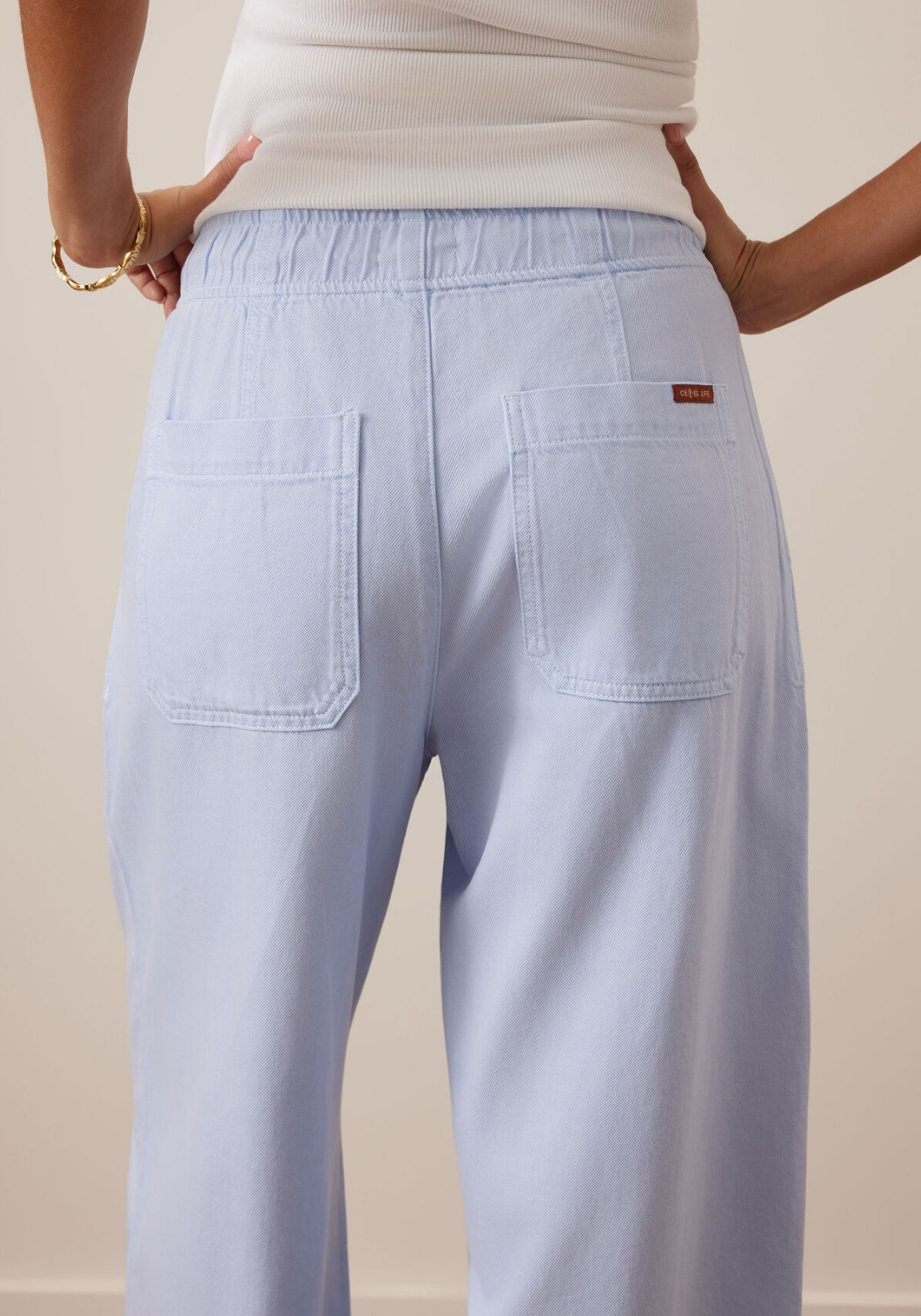 CERES LIFE JESSIE BARREL PANT - CHINA BLUE