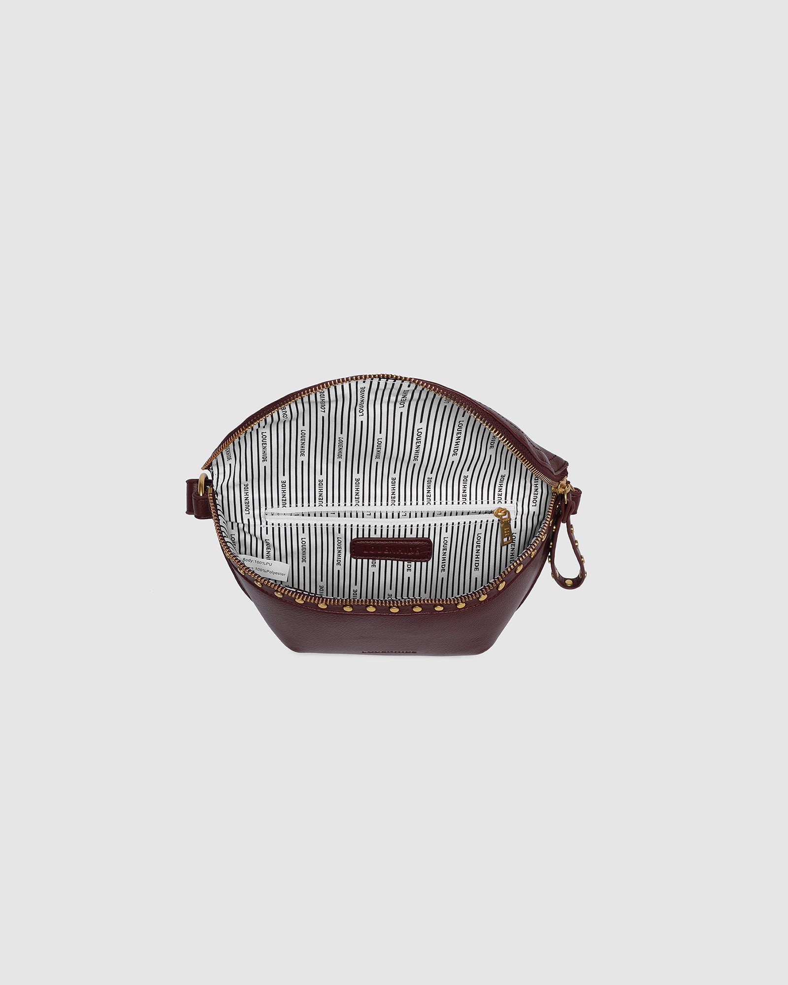 LOUENHIDE CASSIDY BELT BAG - BURGUNDY