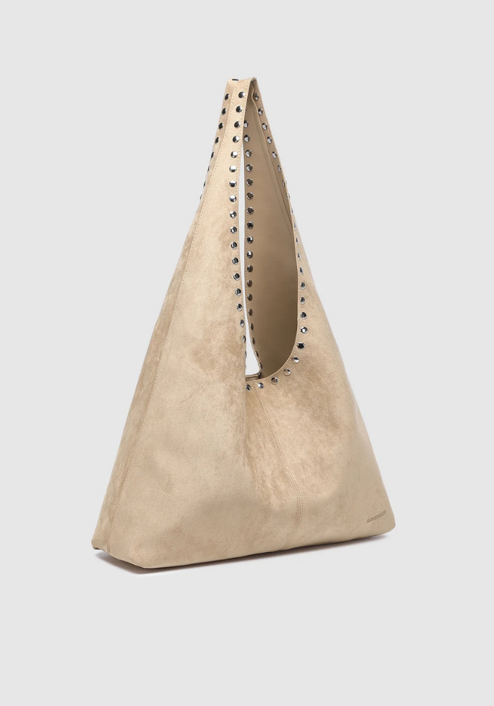 LOUENHIDE HAILEY SUEDETTE SHOULDER BAG - BLONDE
