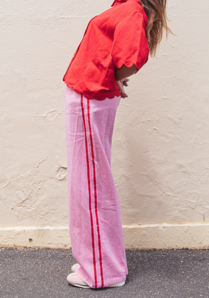 Load image into Gallery viewer, FEATHER + NOISE PARKER FULL LENGTH PANT - PINK
