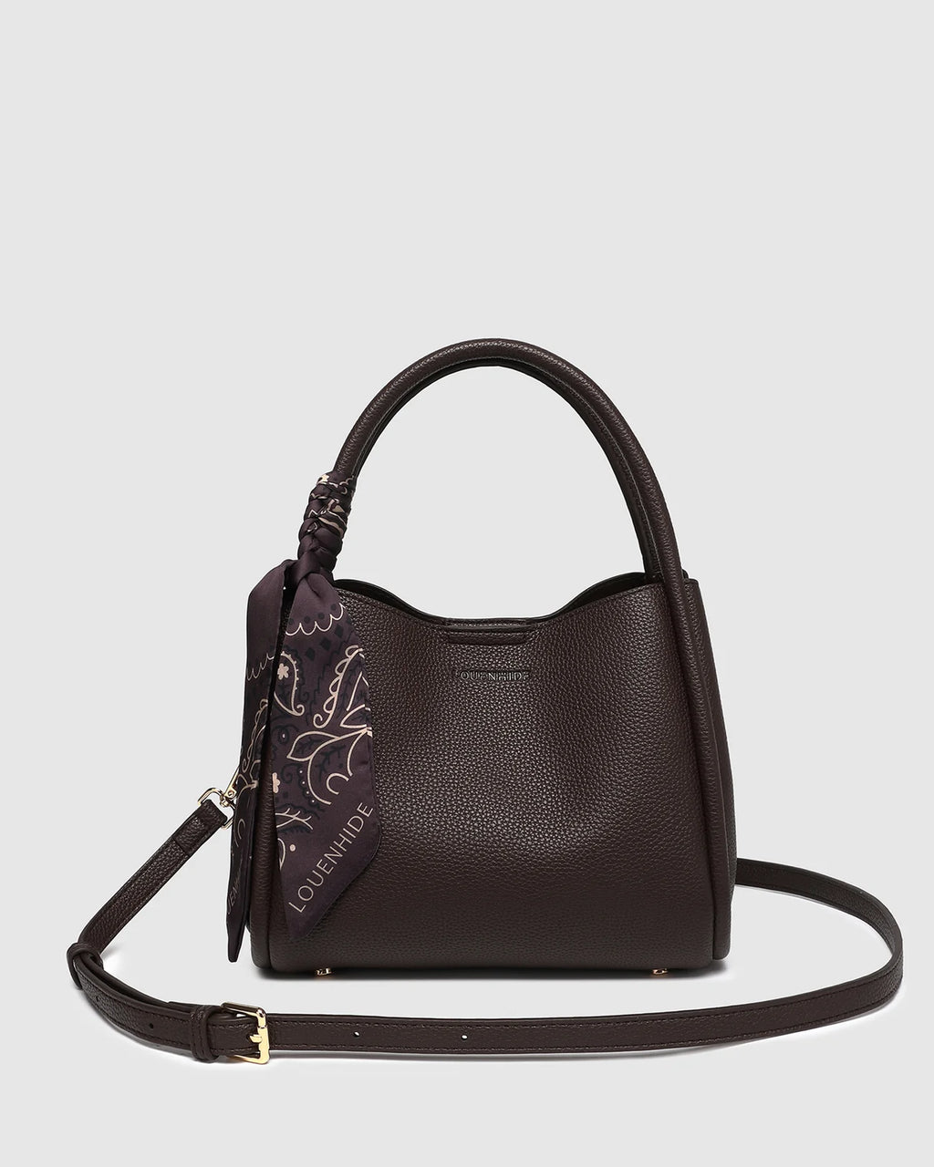 LOUENHIDE STEFFI MINI TOTE BAG - CHOCOLATE