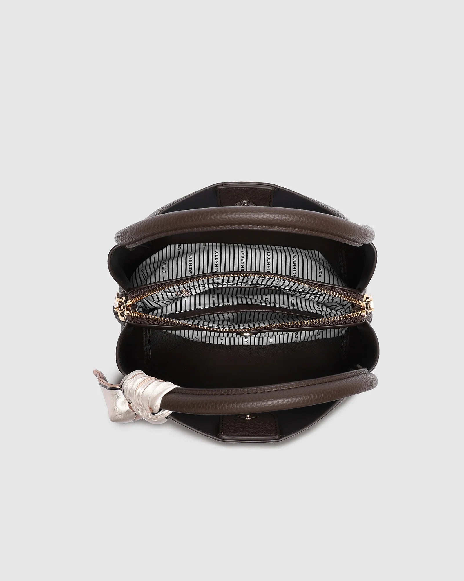LOUENHIDE STEFFIE MINI TOTE BAG - CHOCOLATE