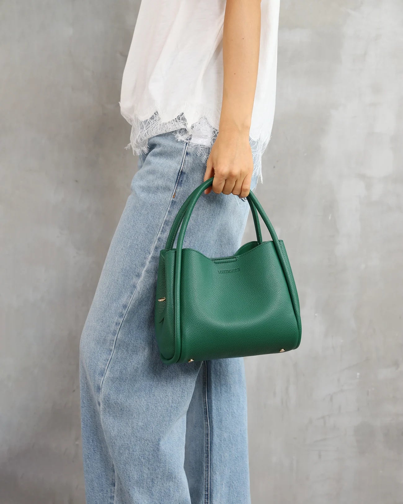 LOUENHIDE STEFFI MINI TOTE BAG - GREEN