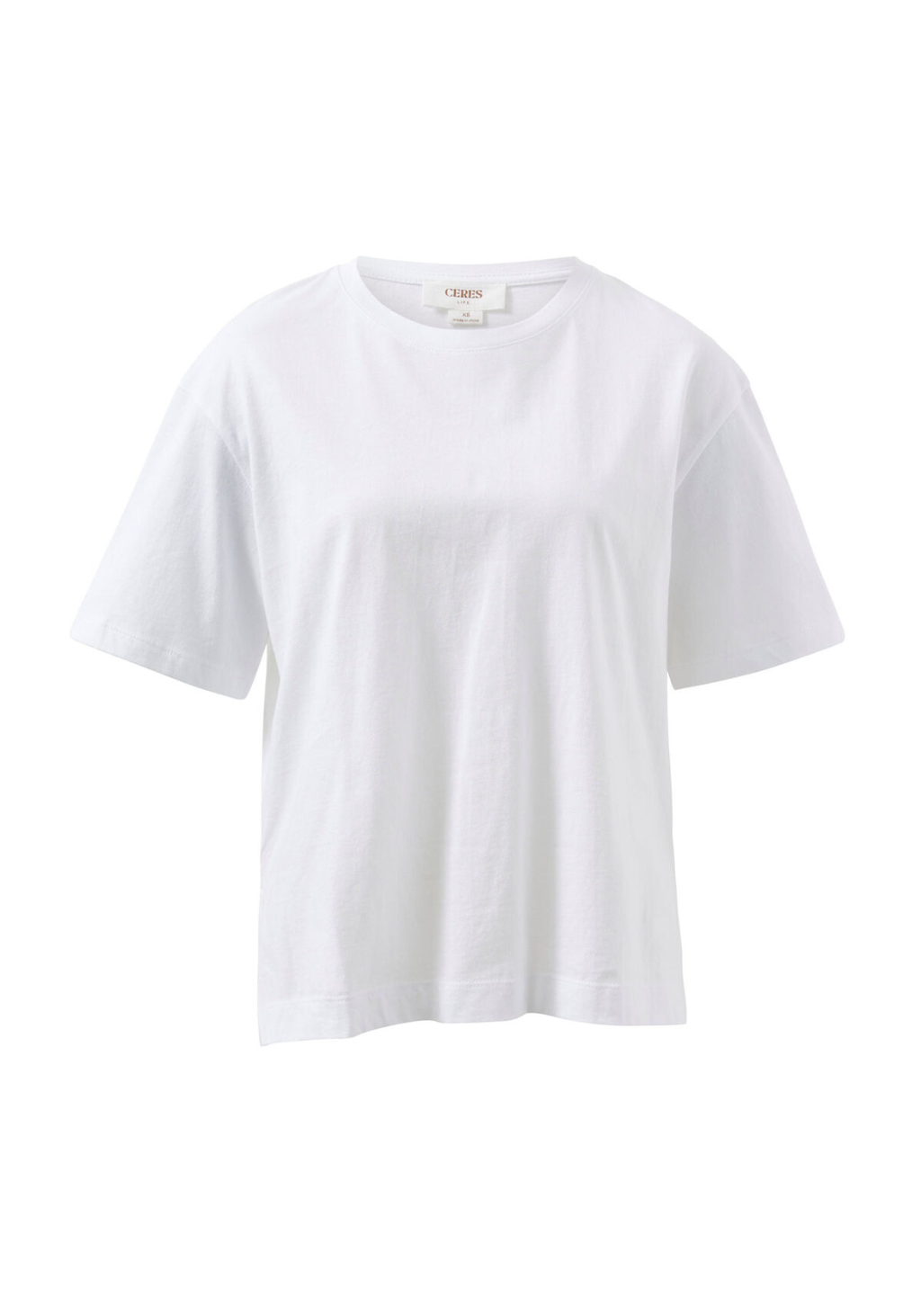 CERES LIFE STEVIE SLOUCHY TEE - WHITE