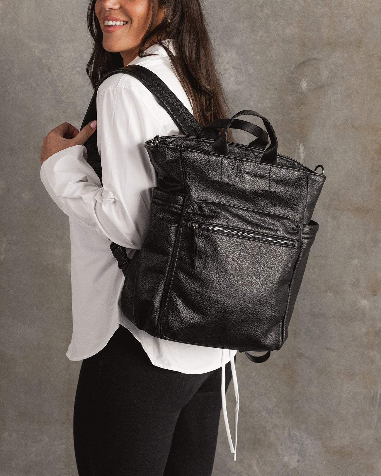LOUENHIDE BABY BRONX BACKPACK - BLACK