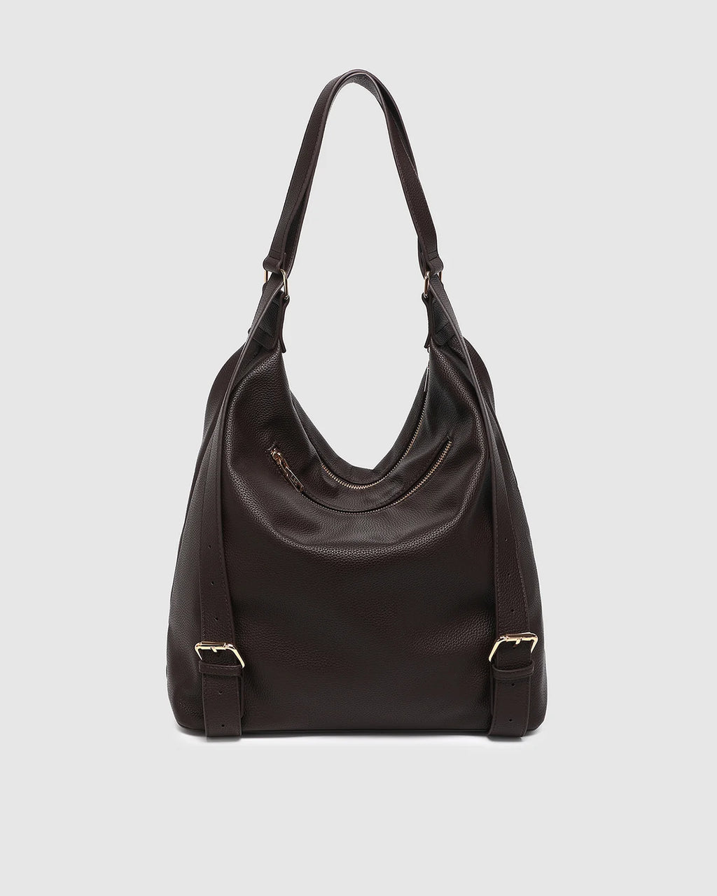 LOUENHIDE MILEY CONVERTIBLE BACKPACK - CHOCOLATE