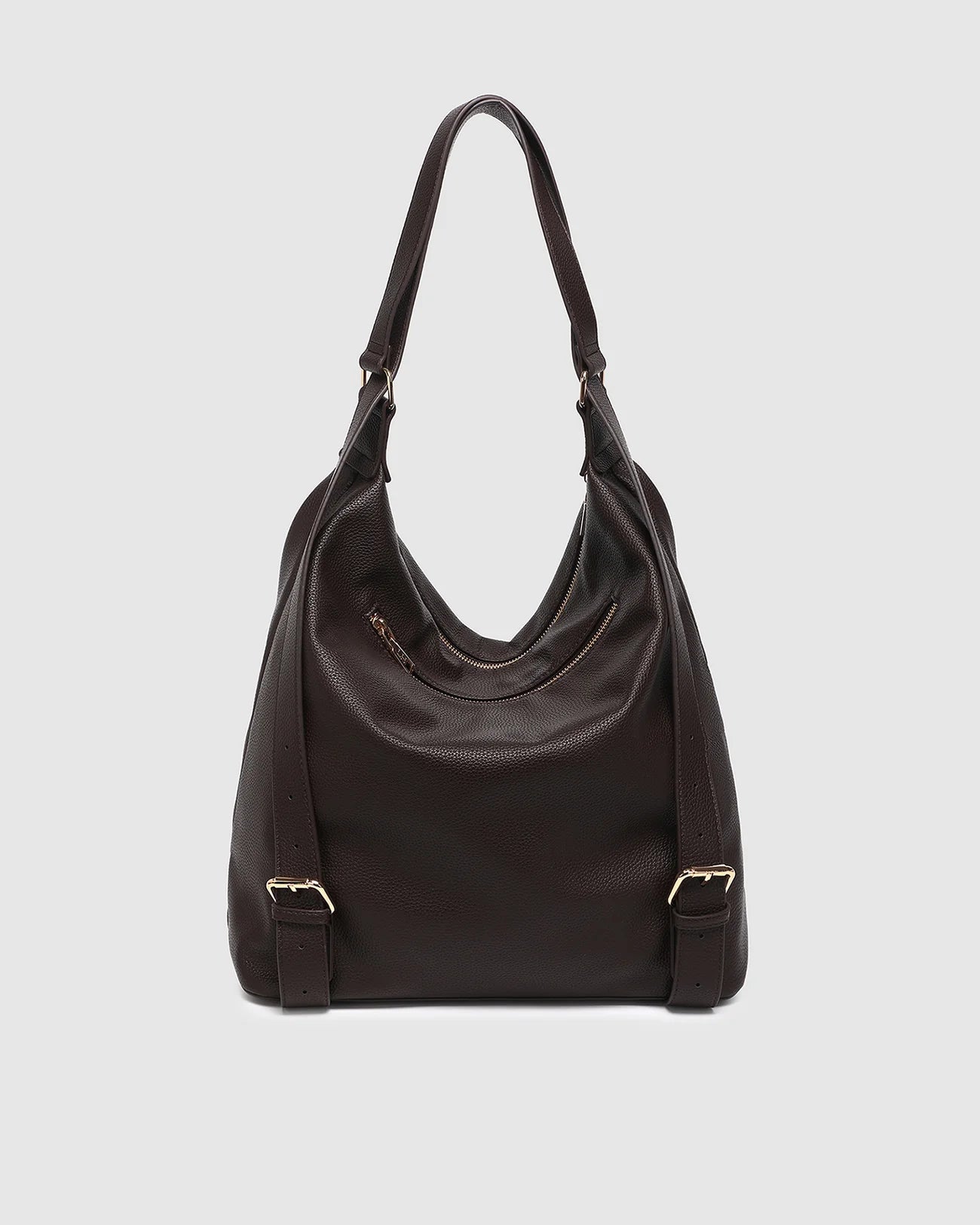 LOUENHIDE MILEY CONVERTIBLE BACKPACK - CHOCOLATE