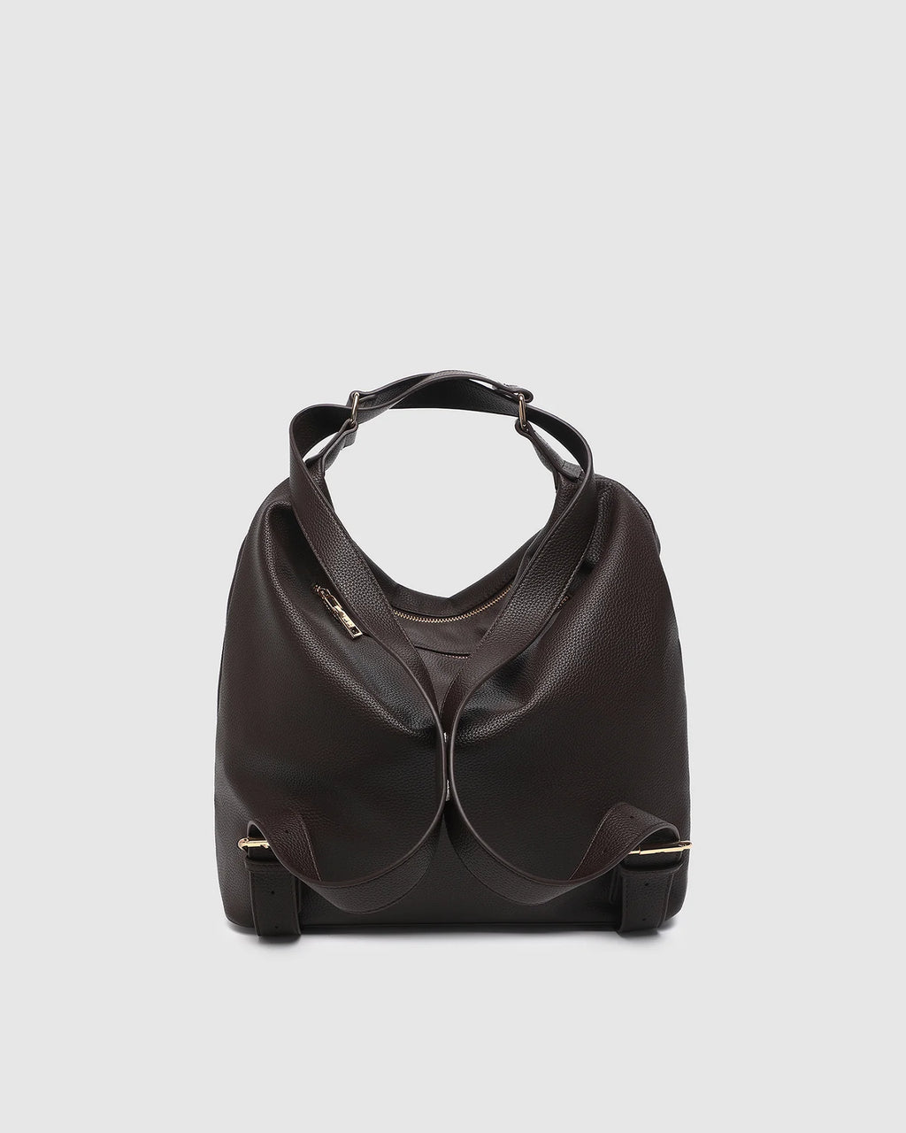 LOUENHIDE MILEY CONVERTIBLE BACKPACK - CHOCOLATE