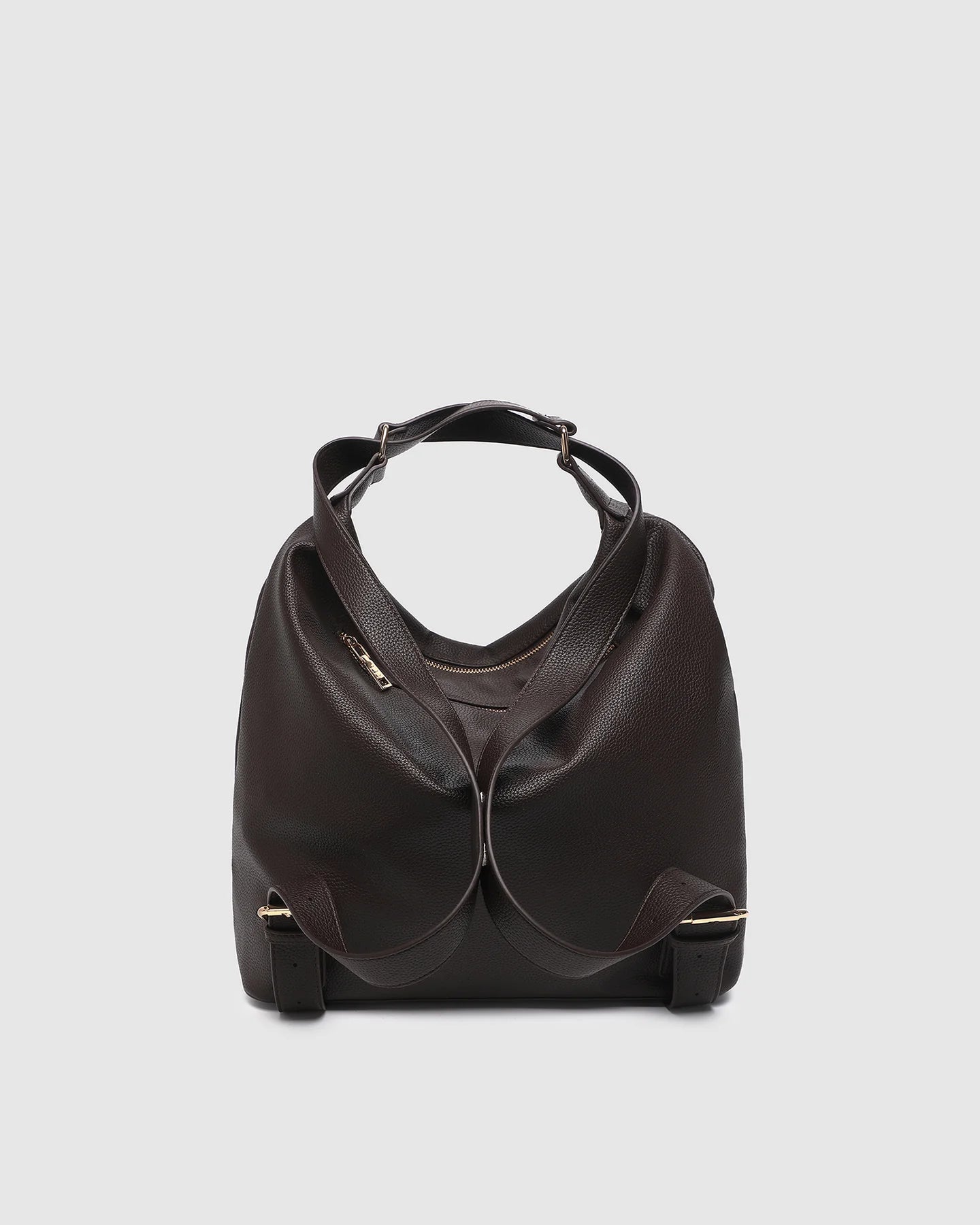 LOUENHIDE MILEY CONVERTIBLE BACKPACK - CHOCOLATE