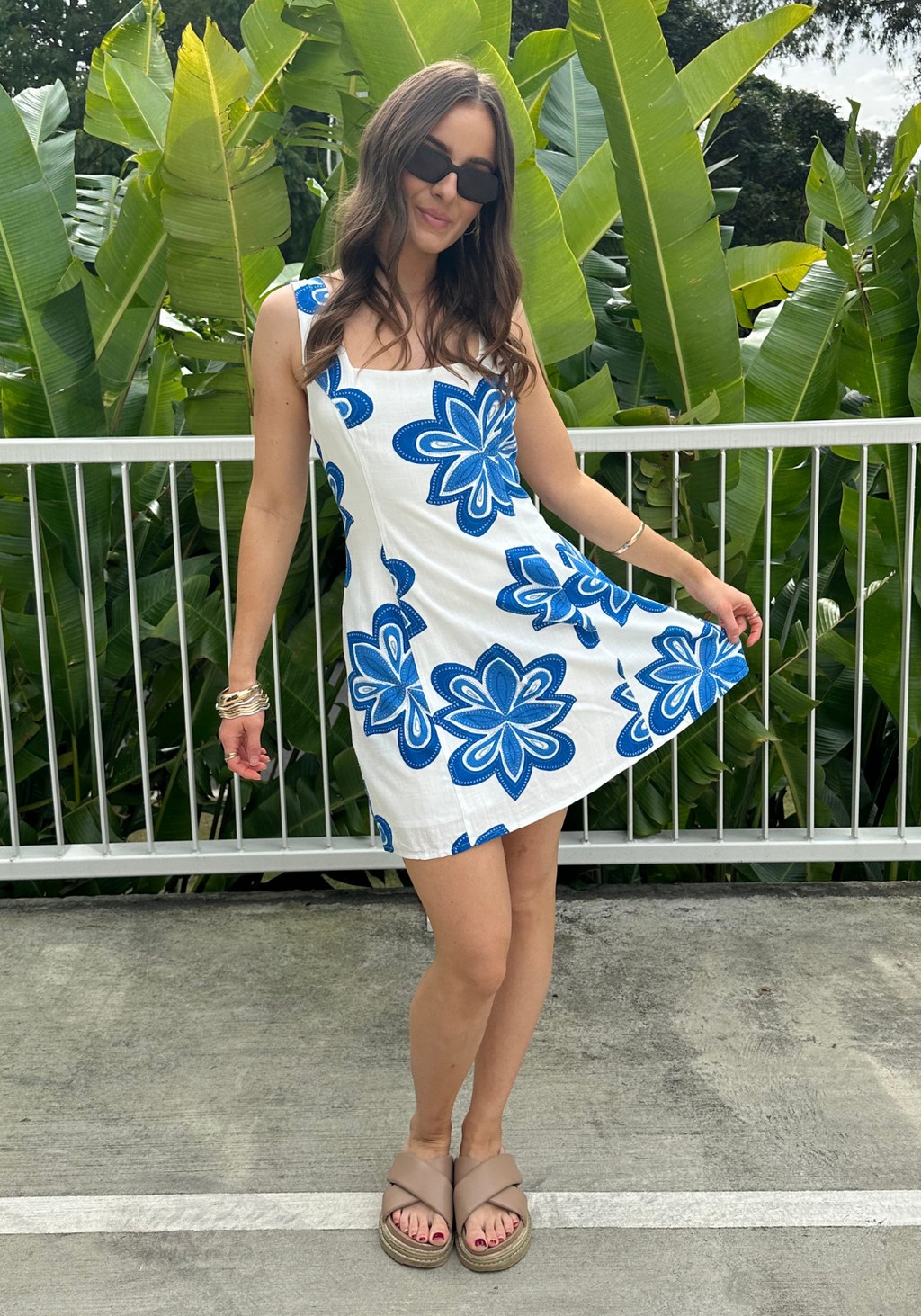 SORRENTO MINI DRESS - BLUE PRINT