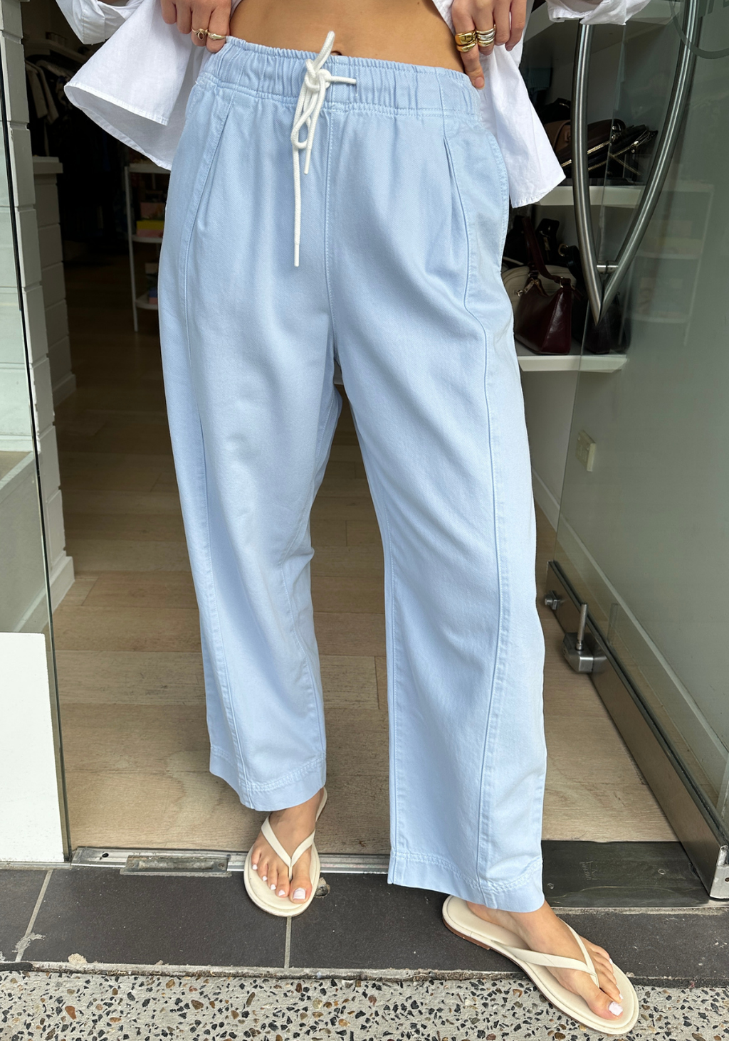 CERES LIFE JESSIE BARREL PANT - CHINA BLUE