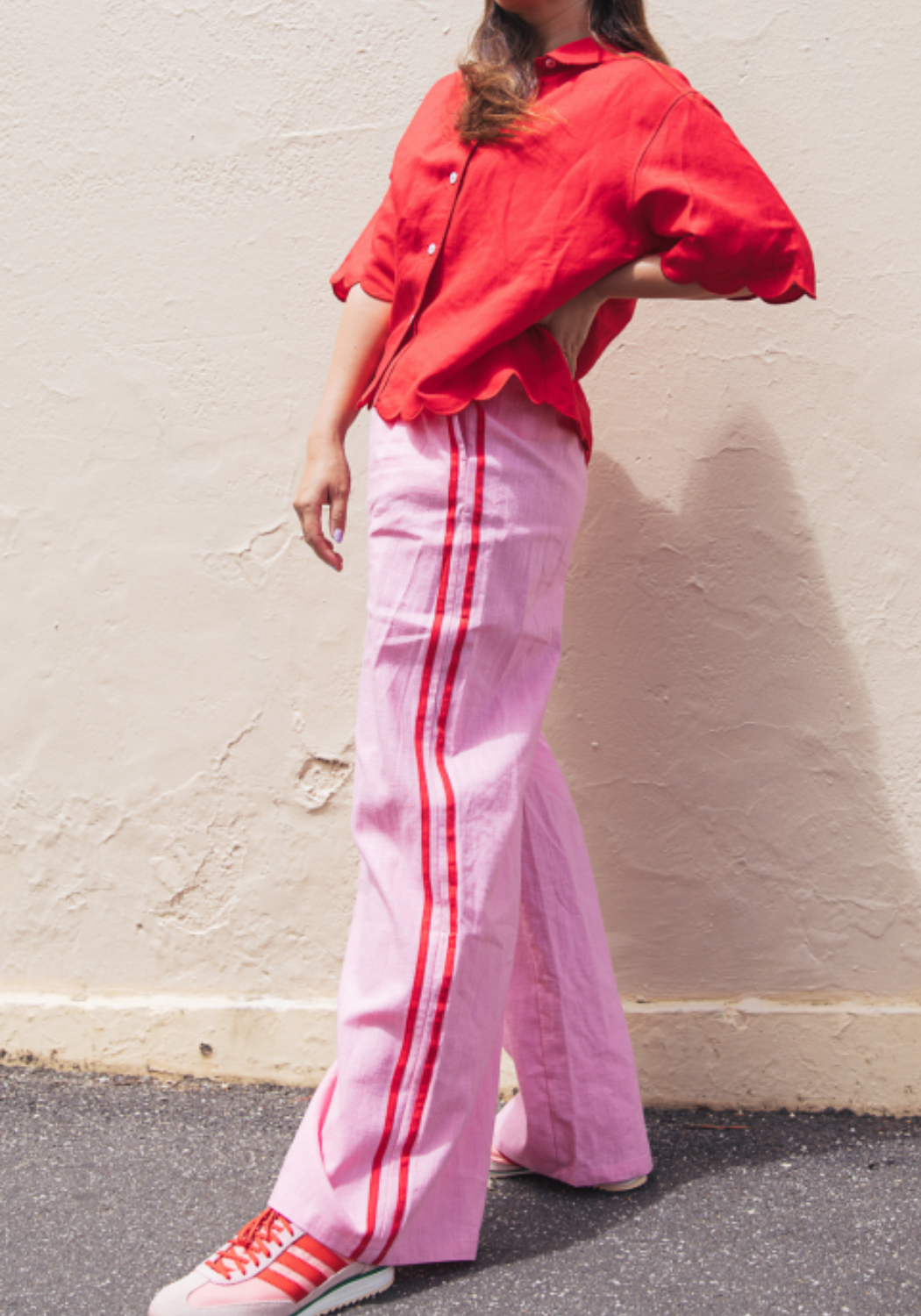 FEATHER + NOISE PARKER FULL LENGTH PANT - PINK