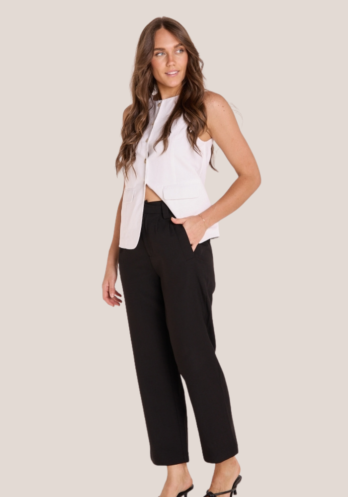 FEATHER + NOISE SOHO PANT - BLACK