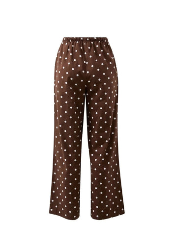 CERES LIFE RESORT PANT - CHOC POLKA DOT