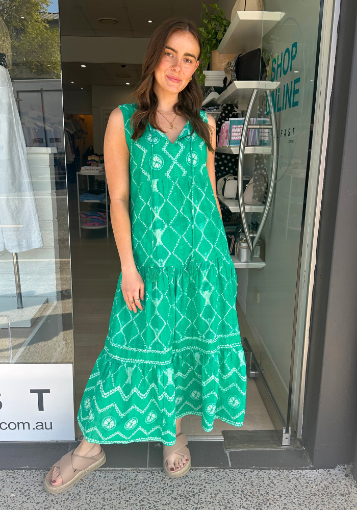 LULALIFE KUMO MAXI DRESS - SEA