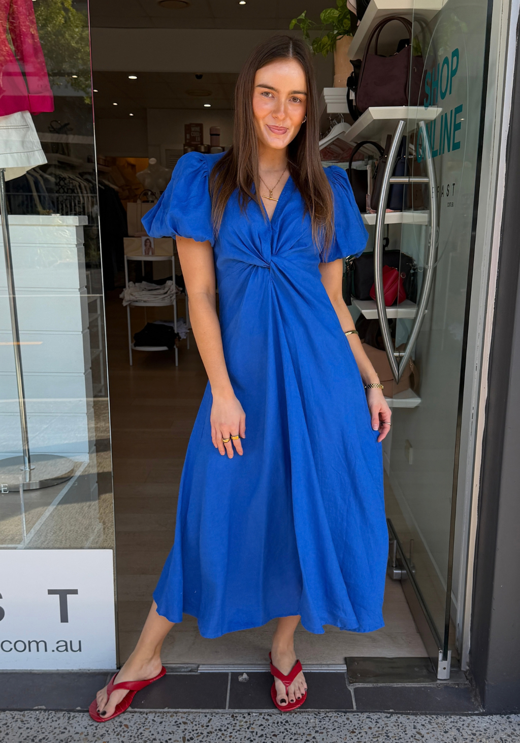 GIA MAXI DRESS - COBALT BLUE