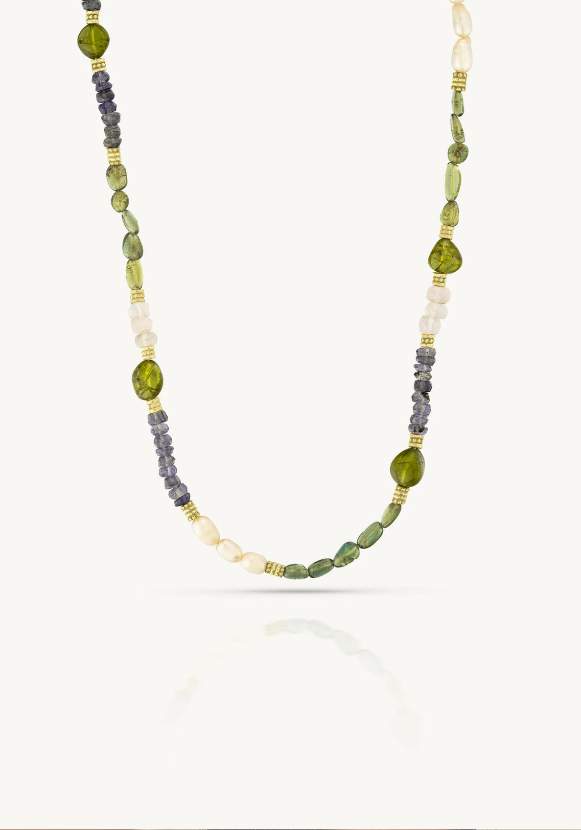 TONI MAY WREN BEADED NECKLACE - GOLD