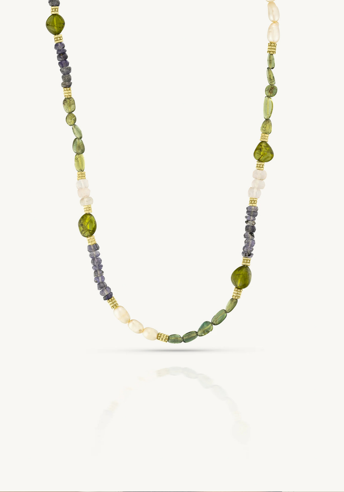 TONI MAY WREN BEADED NECKLACE - GOLD