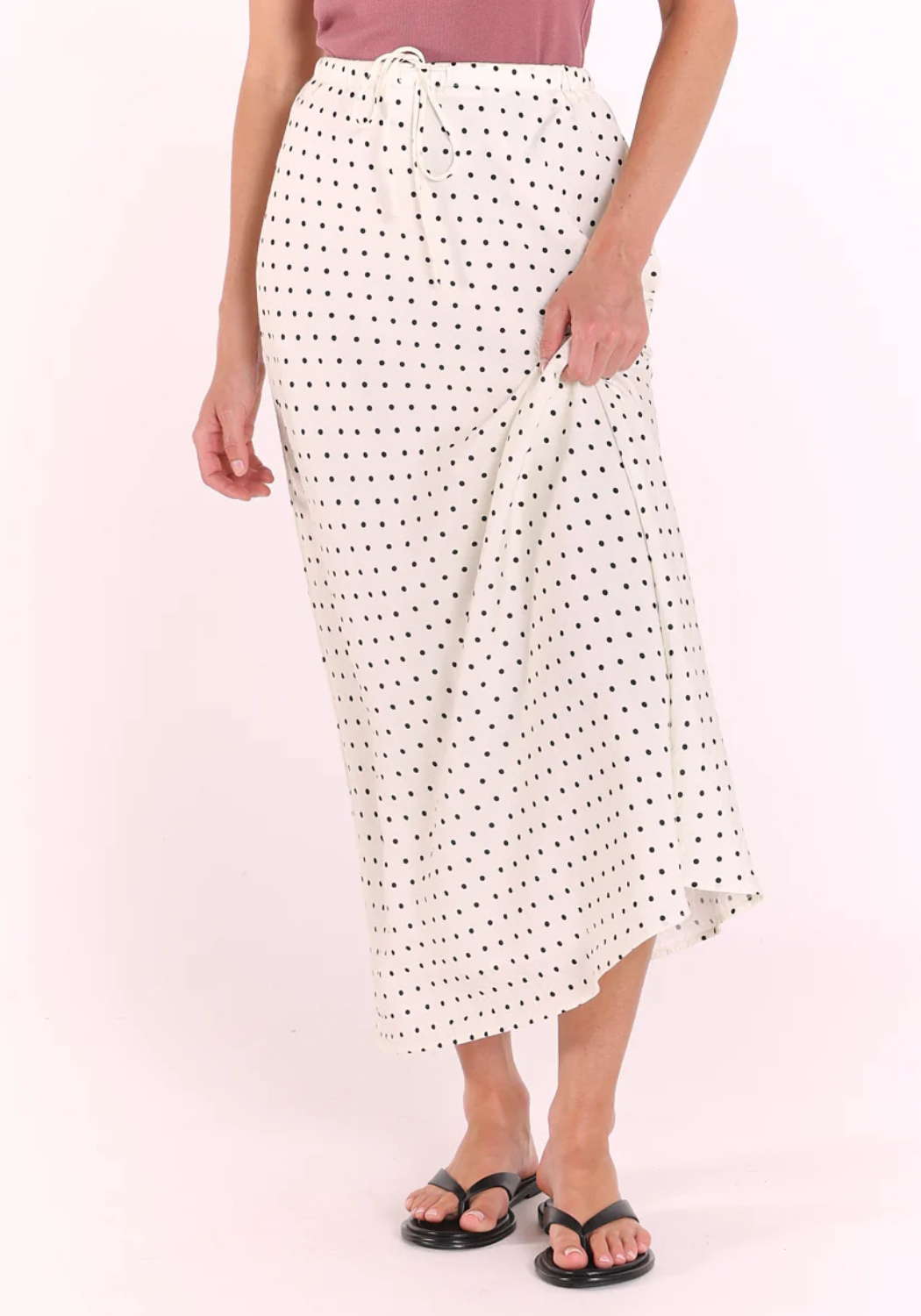 FEATHER + NOISE HARPER SKIRT - BLACK SPOT