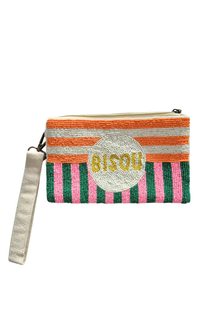 ZODA BISOU BELLA CLUTCH - ORANGE/GREEN/PINK