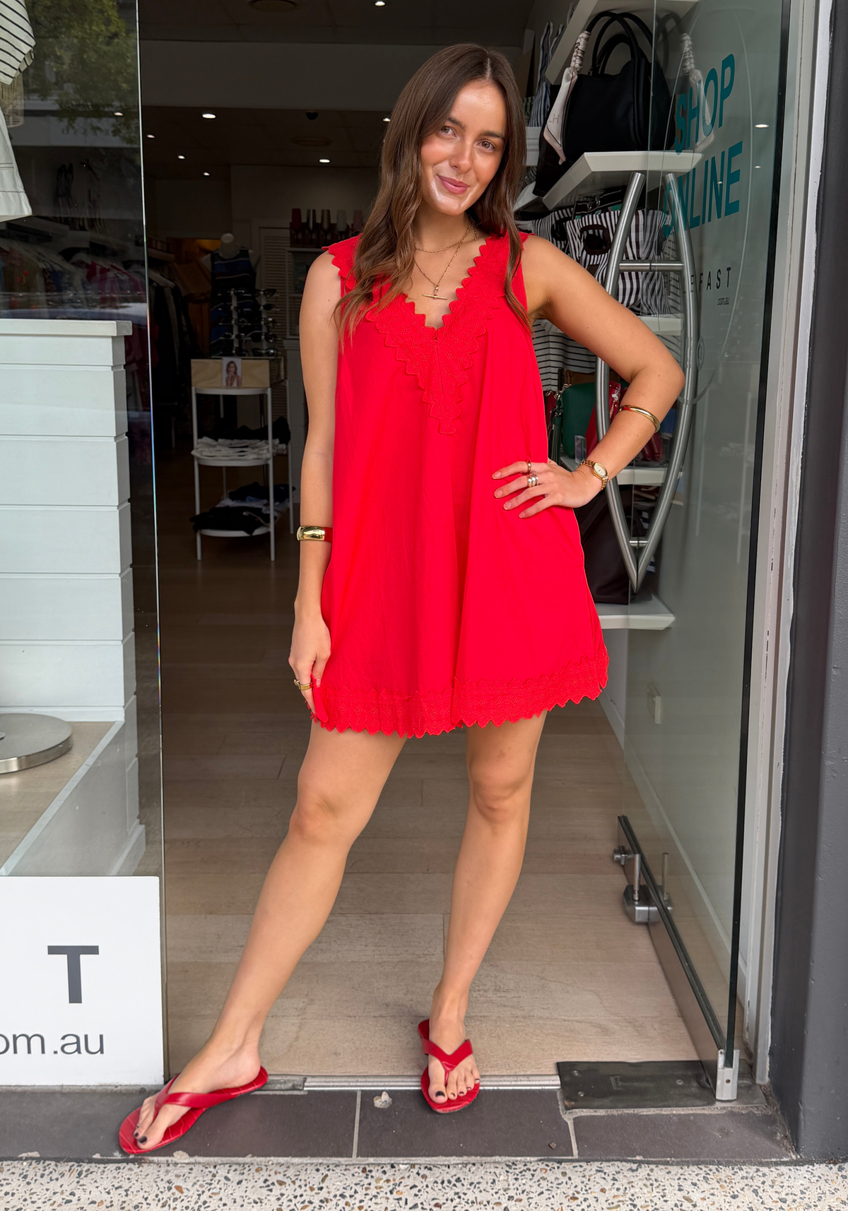 PERMATA MINI DRESS - RED