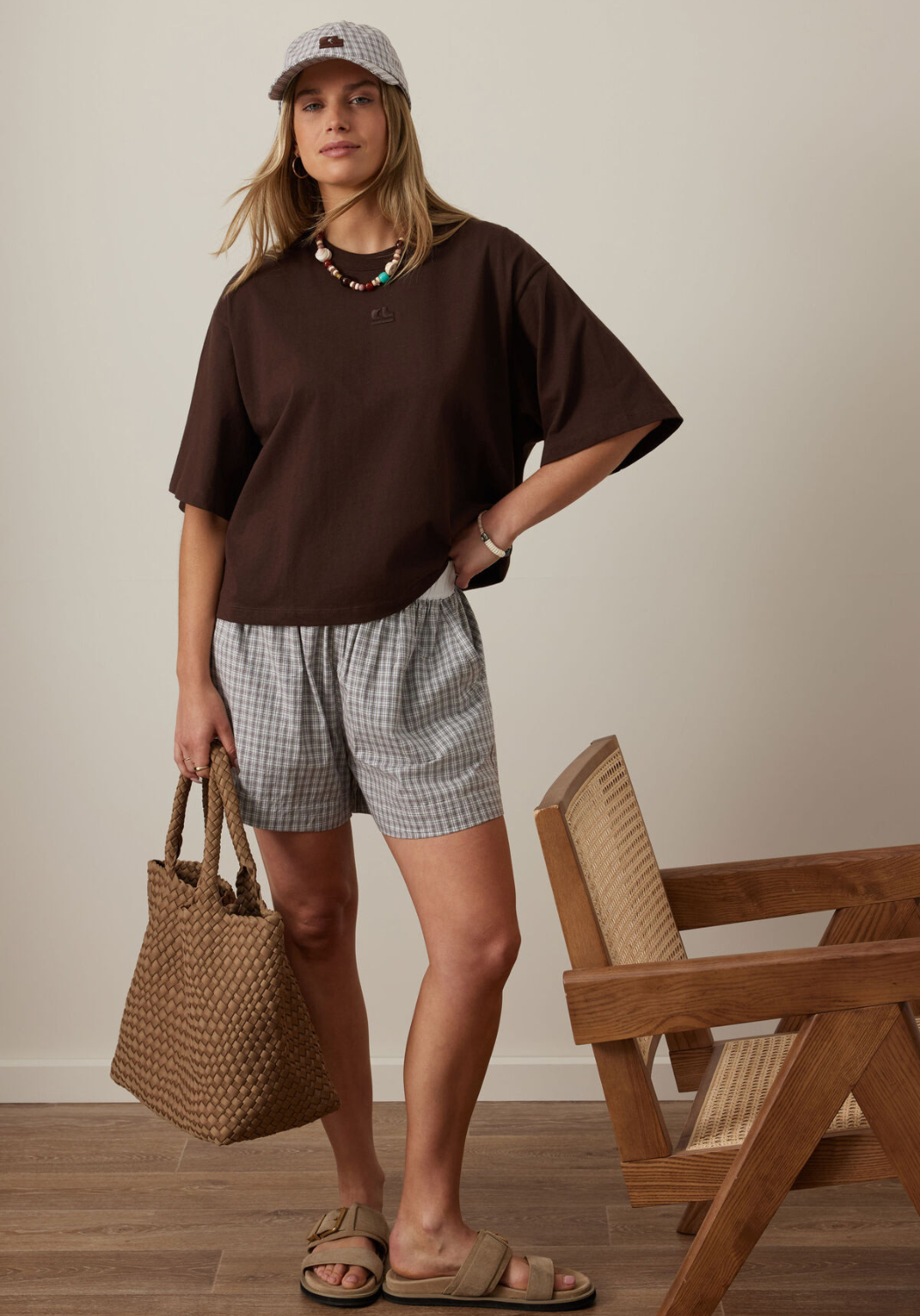 CERES LIFE PHOEBE PREMIUM TEE - CHOCOLATE