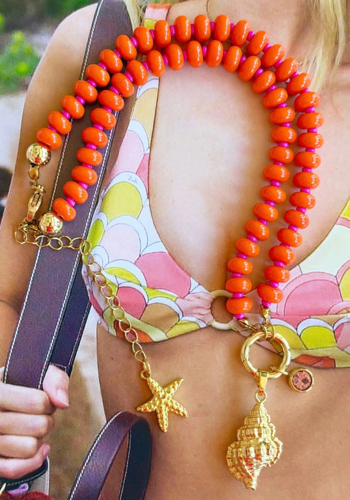 MOSK MELBOURNE ARANCIA MARE NECKLACE - ORANGE