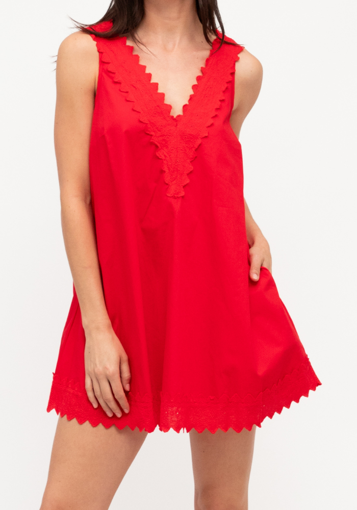 PERMATA MINI DRESS - RED