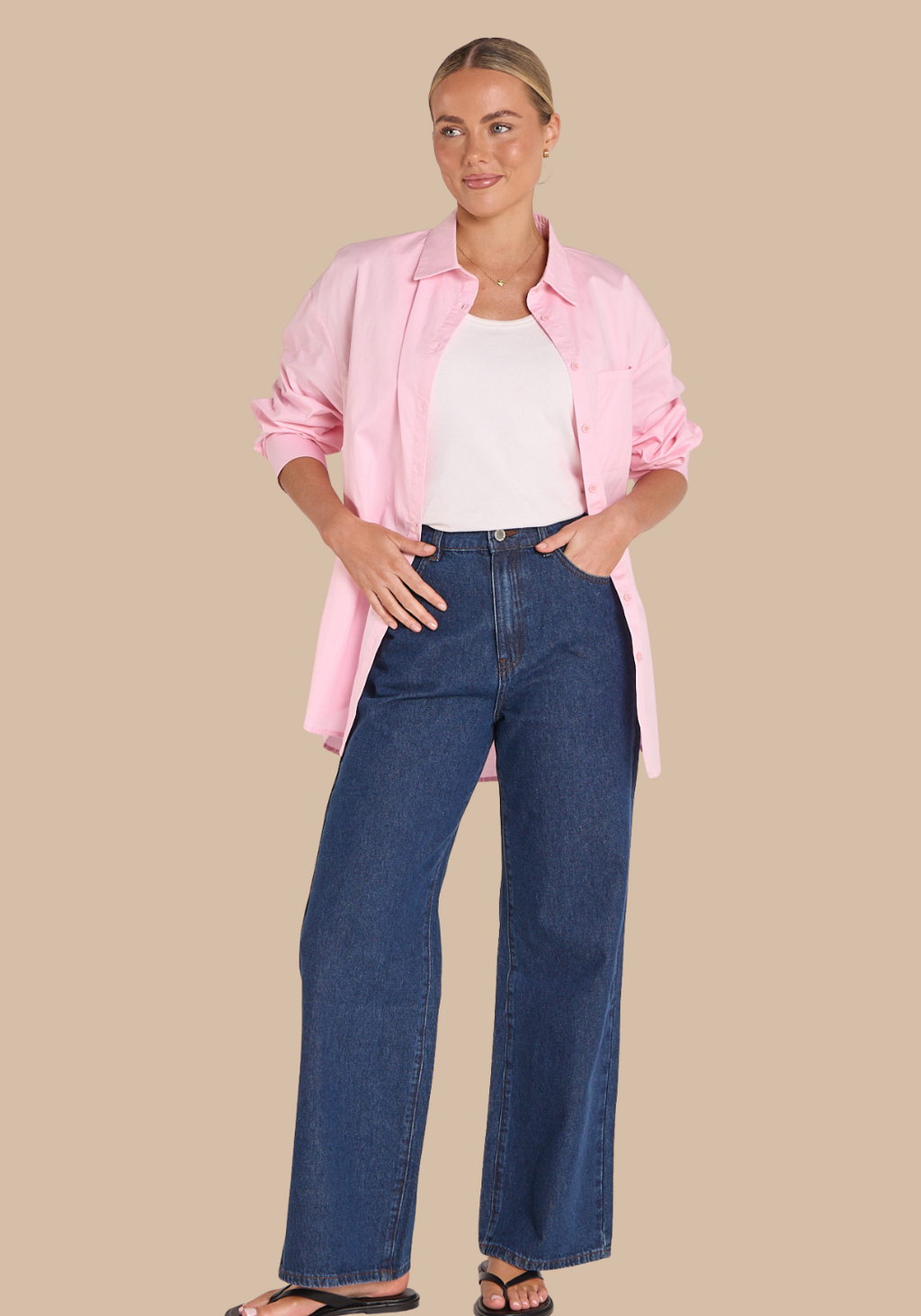 FEATHER + NOISE CASSIE WIDE LEG JEAN - INDIGO BLUE