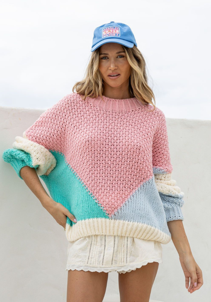 BONNIE KNIT - PINK/BLUE