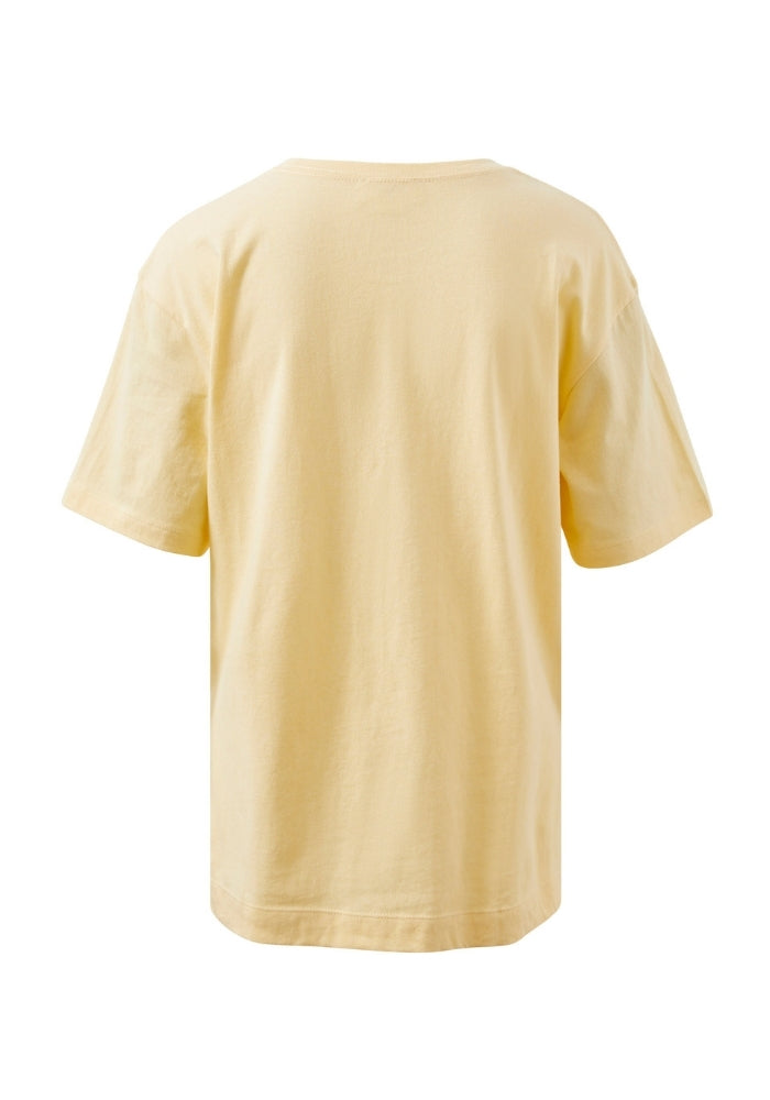 CERES LIFE STEVIE SLOUCHY SPLIT HEM TEE - SUNNY YELLOW