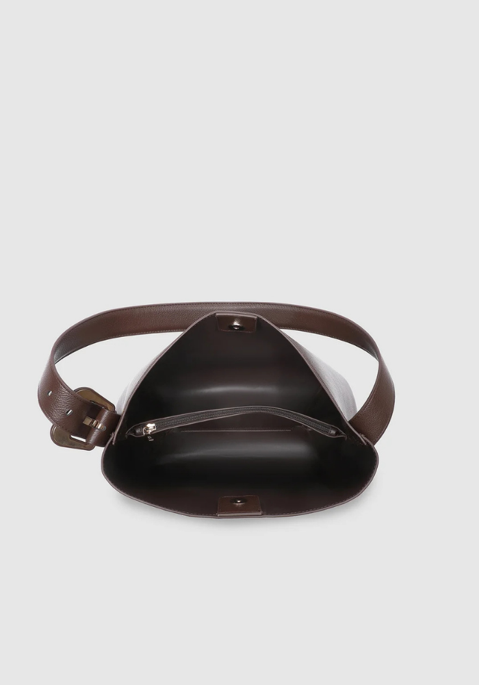 LOUENHIDE PEYTON SHOULDER BAG - CHOCOLATE