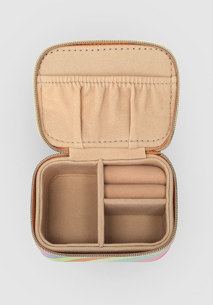 LOUENHIDE SUZIE JEWELLERY BOX - PASTEL STRIPE