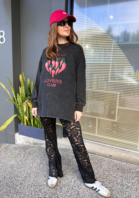 BY FRANKIE CHILLI LOVERS CLUB SET - BLACK