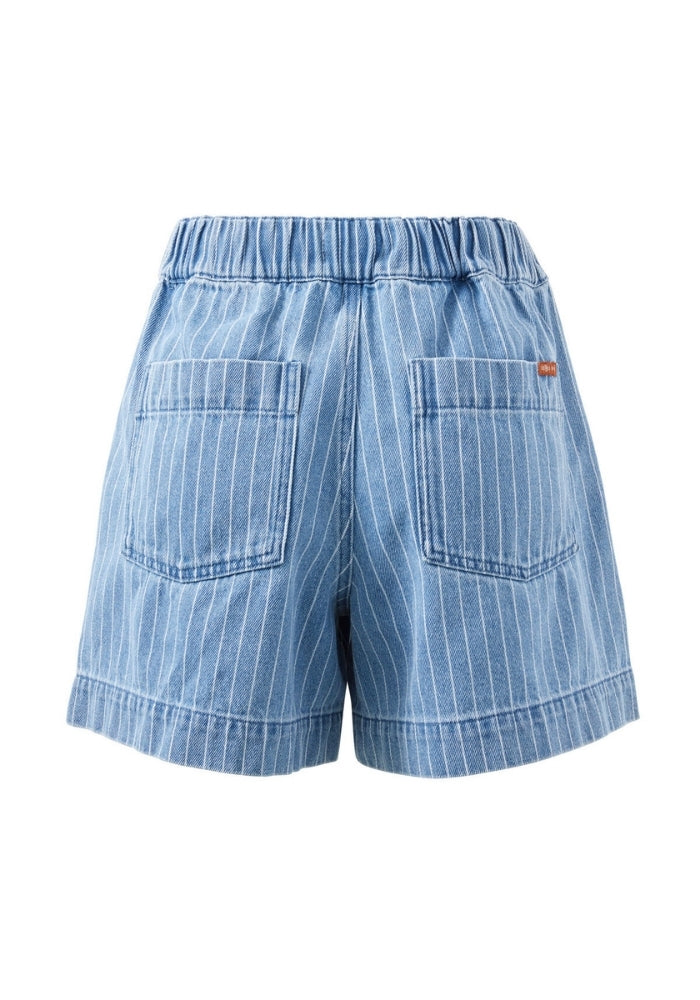 CERES LIFE DARCY RELAXED EVERYDAY SHORT - INDIGO STRIPE