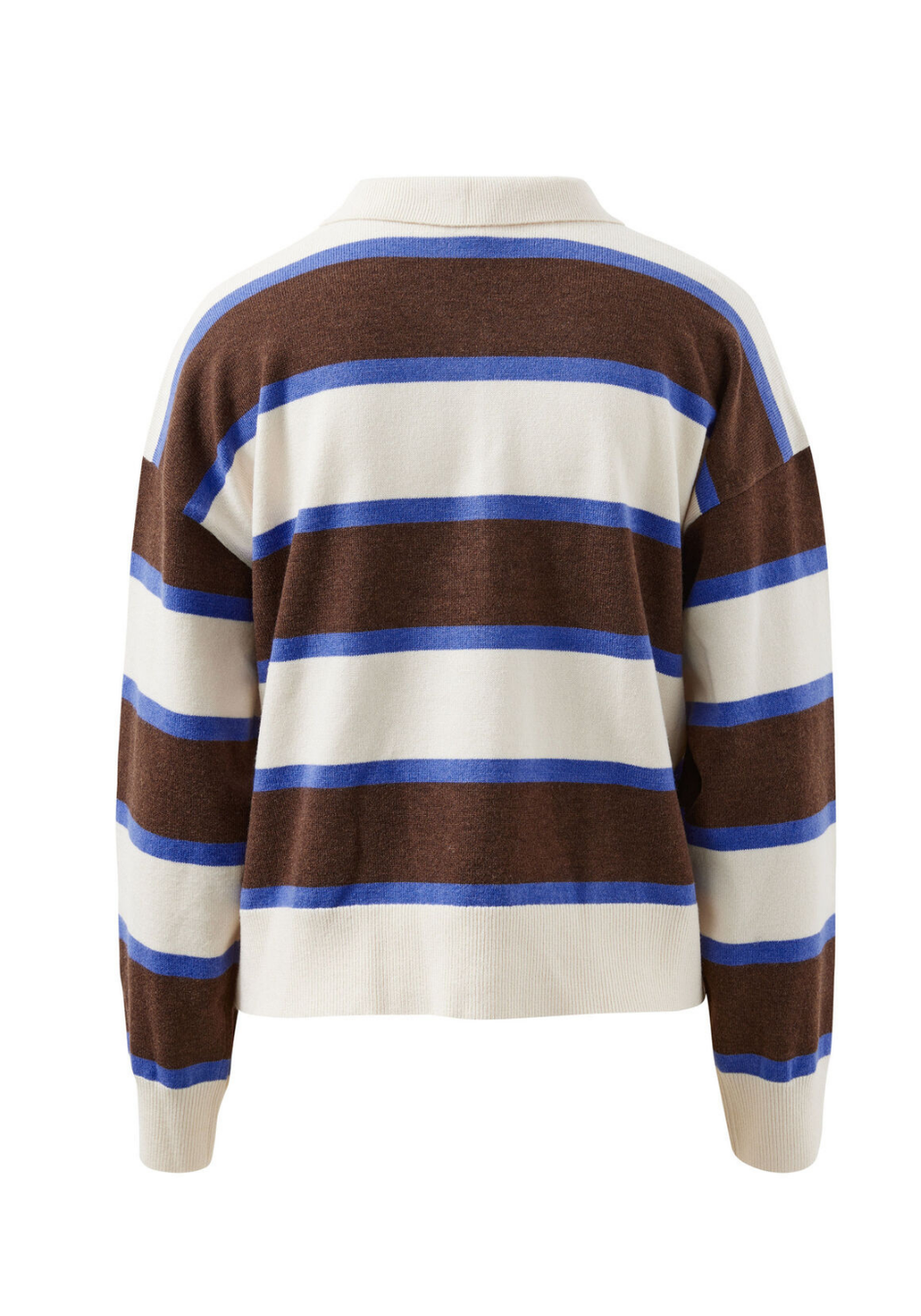 CERES LIFE JESSA RUGBY KNIT - CHOCOLATE STRIPE