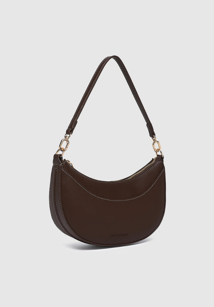 LOUENHIDE CLAUDIA SHOULDER BAG - CHOCOLATE