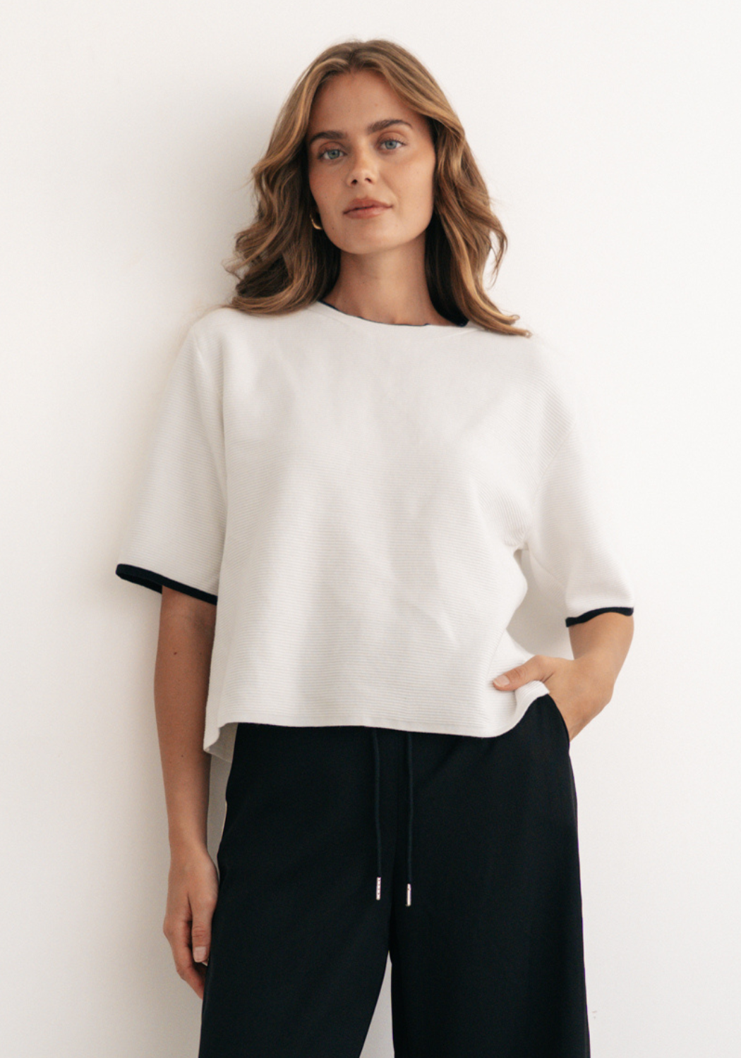 SOHO BOXY KNIT - WHITE