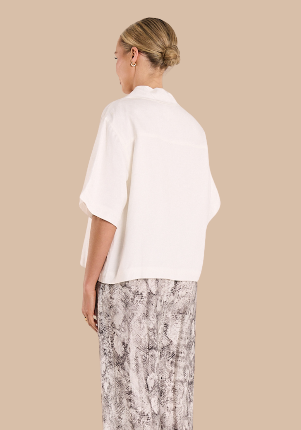 FEATHER + NOISE SYDNEY SHIRT - WHITE