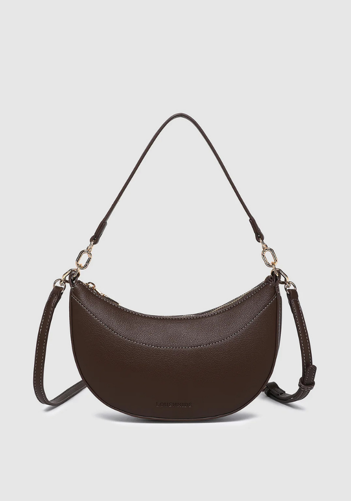 LOUENHIDE CLAUDIA SHOULDER BAG - CHOCOLATE